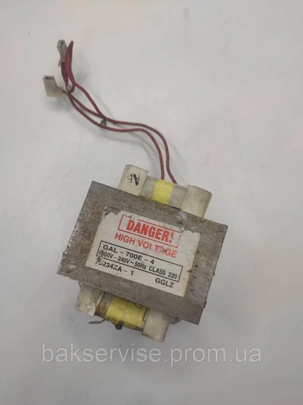 Трансформатор для мікрохвильової печі Danger GAL-700E-4 Original Б/У, зображення 1