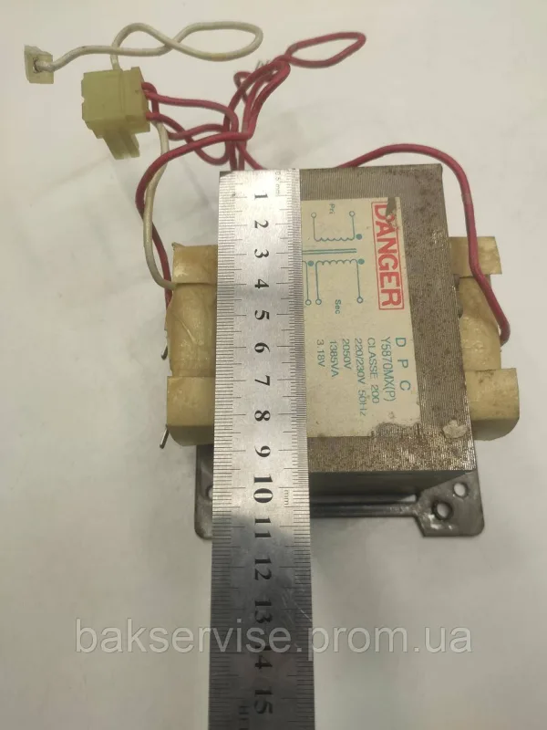 Трансформатор для мікрохвильової печі Danger Y5870MX(P) Original Б/У, зображення 5
