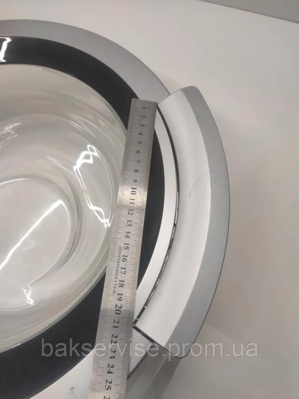 Дверки(люк) до пральної машини Bosch Siemens WS12M461BY/02 без завіси Б/У, зображення 3
