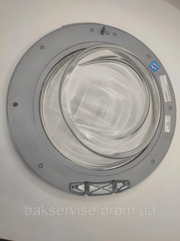 Дверки(люк) до пральної машини Bosch WAQ24441BY/01 з завісою Б/У, изображение 3