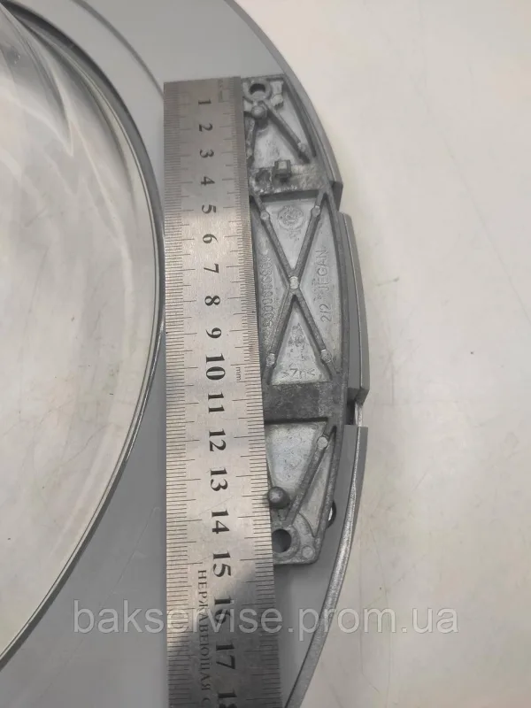 Дверки(люк) до пральної машини Bosch WAQ24441BY/01 з завісою Б/У, изображение 8