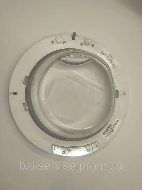 Дверки(люк) до пральної машини Whirlpool AWO/D3105 з завісою Б/У, изображение 2