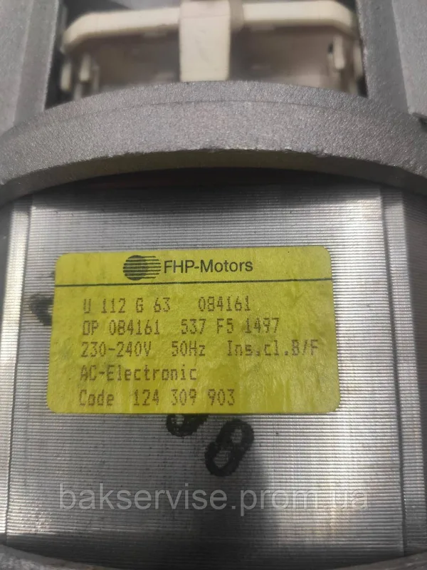 Двигун(мотор) для пральної машини AEG 124309903  Б/У, зображення 9