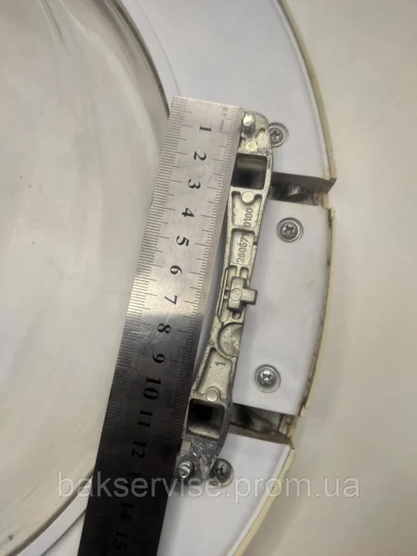 Дверки(люк) до пральної машини Beko 2805710100 з завісою Б/У, изображение 3