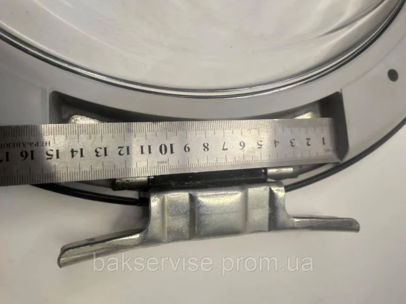 Дверки(люк) до пральної машини Hotpoint-Ariston C00508488  з завісою Б/У, изображение 3