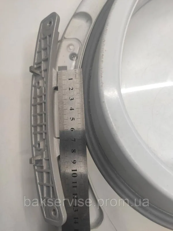 Дверки(люк) до сушильної машини Samsung DV80F5E5HGW/EG з завісою  Б/У, изображение 6