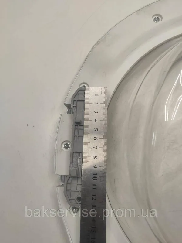 Дверки(люк) до пральної машини Beko 285466 з завісою Б/У, изображение 5