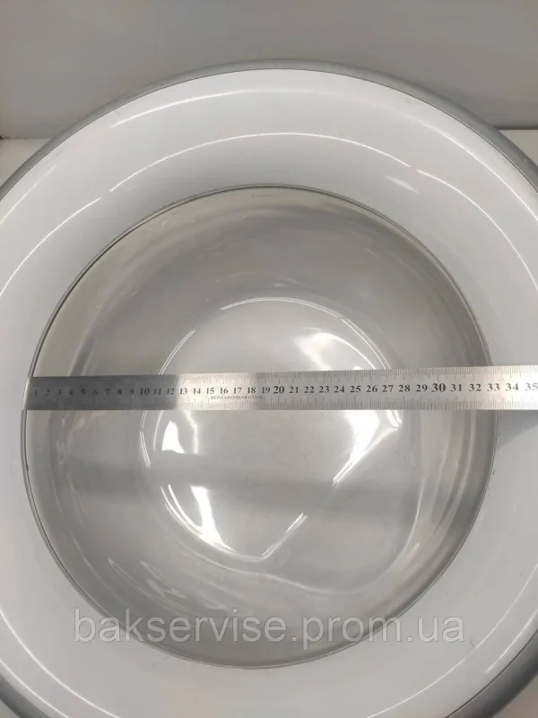 Дверки(люк) до пральної машини Whirlpool C00517297 без завіси(сірий) Б/У, изображение 2