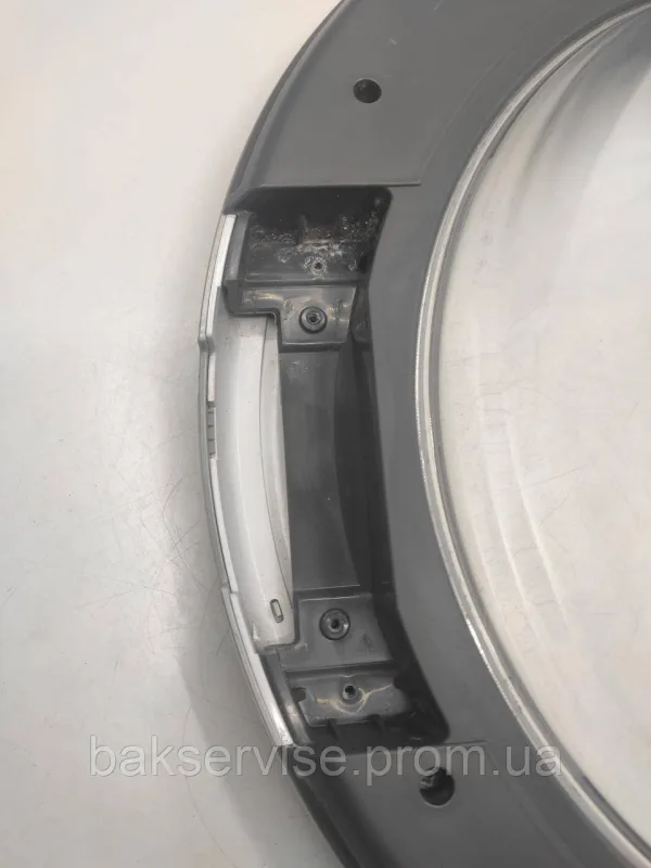 Дверки(люк) до пральної машини Whirlpool C00517297 без завіси(сірий) Б/У, изображение 5
