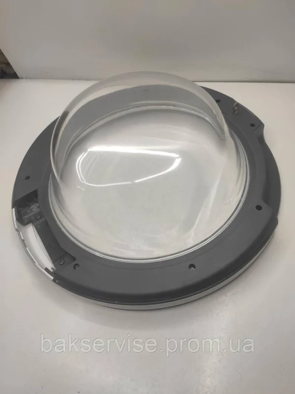 Дверки(люк) до пральної машини Whirlpool C00517297 без завіси(сірий) Б/У, изображение 6