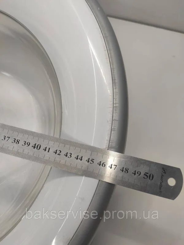 Дверки(люк) до пральної машини Whirlpool C00517297 без завіси(сірий) Б/У, изображение 8