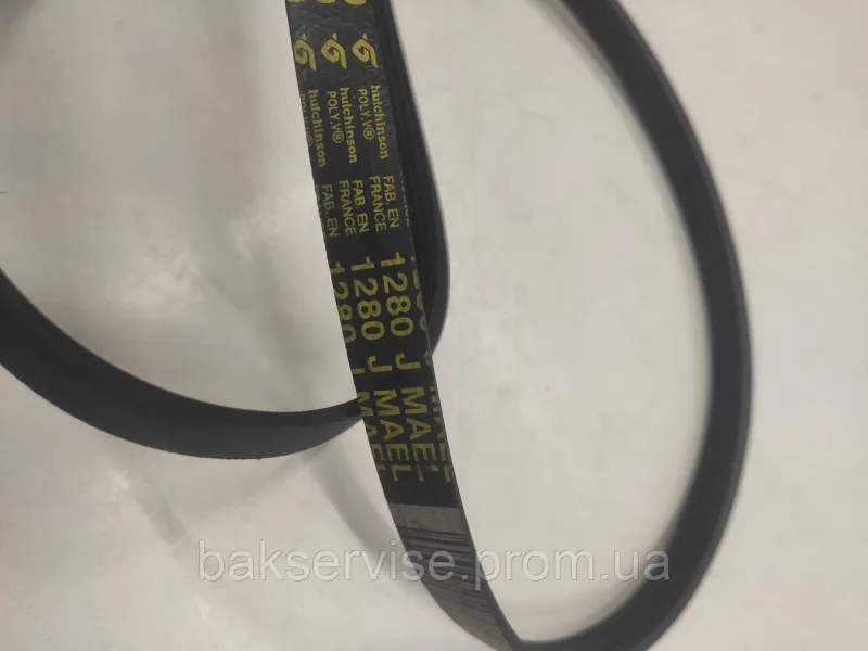 Ремінь для пральної машини Hutchinson 1280 J6 Б/У, зображення 4