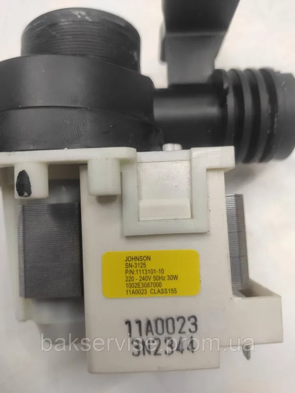 Насос зливний з корпусом для посудомийної машини Electrolux 1113101-10 б/у, изображение 3