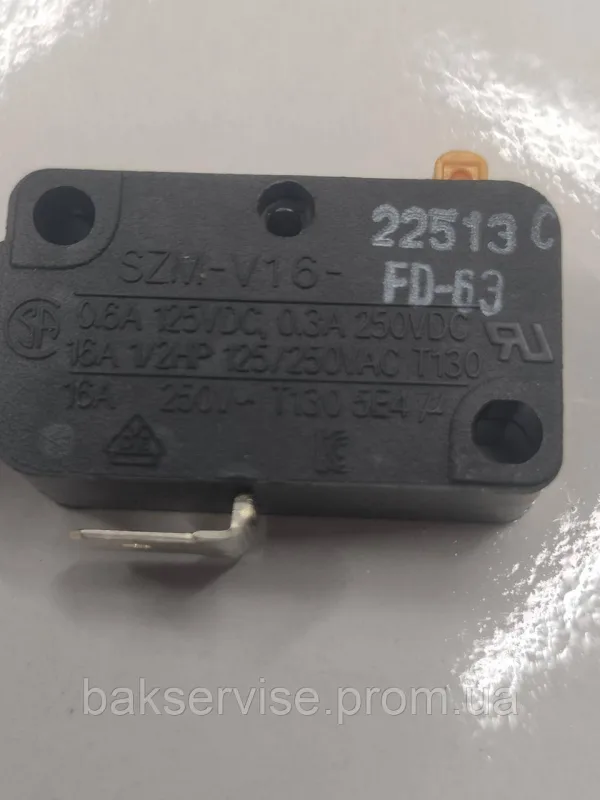 Мікровимикач для мікрохвильової печі Samsung 3405-001034 НОВЕ, изображение 2