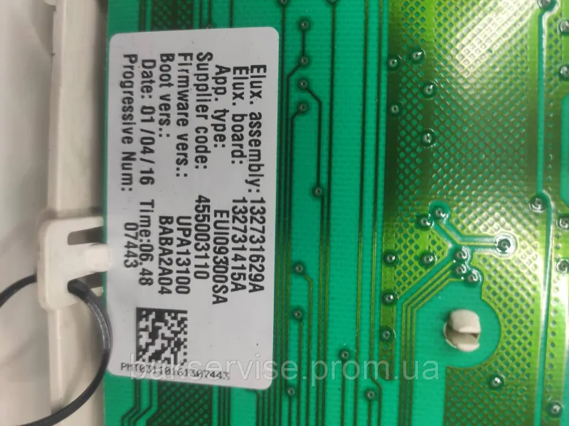 Плата упавління(модуль) до пральної машинки Zanussi ZWSH7100VS Б/У, изображение 2