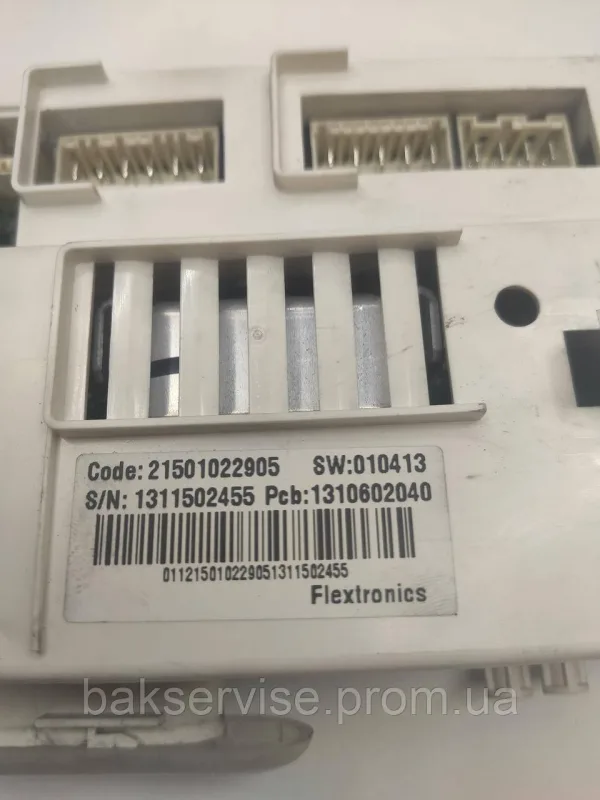 Модуль (плата управління)  до пральної машини Indesit IWSB6085 Б/У, зображення 5