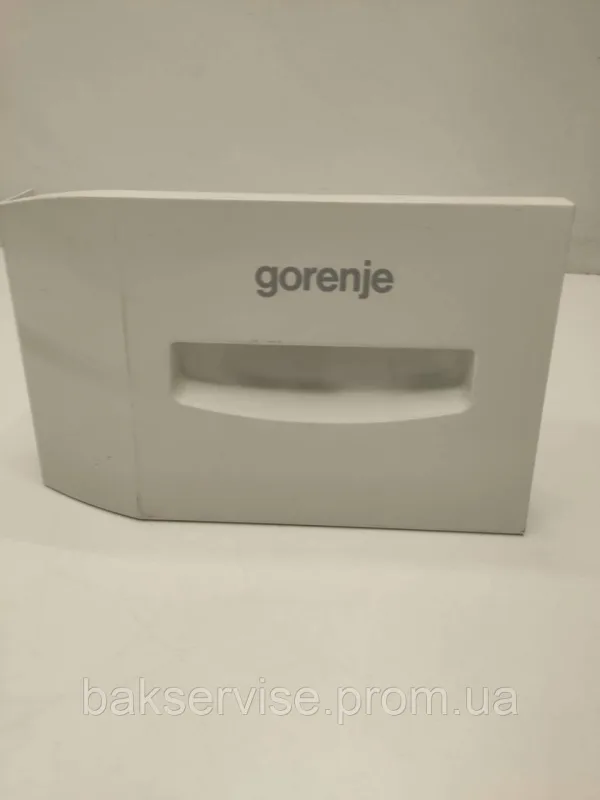 Панель (передня) порошкоприймача для ПРАЛЬНОЇ МАШИНИ Gorenje WA 50109 Б/У, изображение 1