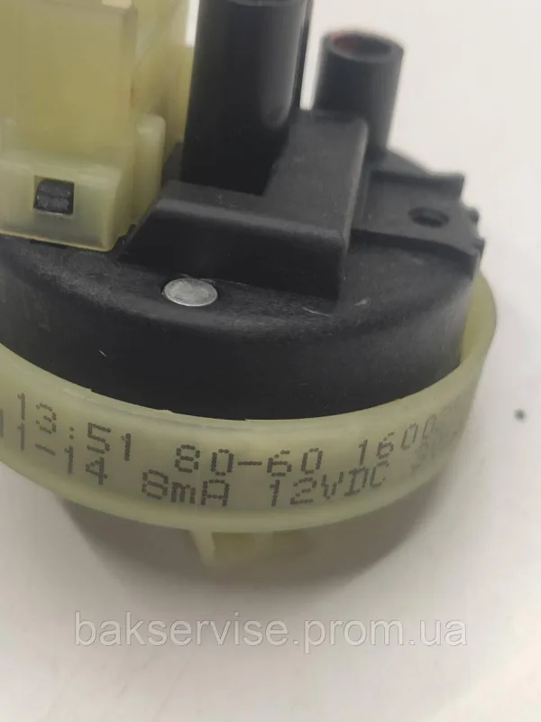 Прессостат (датчик рівня води) для посудомийної машини Indesit/Ariston 160025800  Б/У, изображение 8