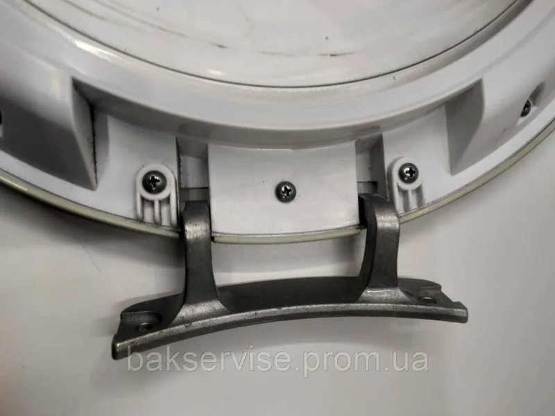 Дверки(люк) до пральної машини Haier 0020202020 (БЕЗ ЗАВІСИ, БЕЗ КРЮЧКА) Б/У, изображение 4