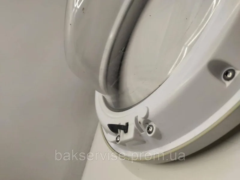 Дверки(люк) до пральної машини Haier 0020202020 (БЕЗ ЗАВІСИ, БЕЗ КРЮЧКА) Б/У, изображение 7