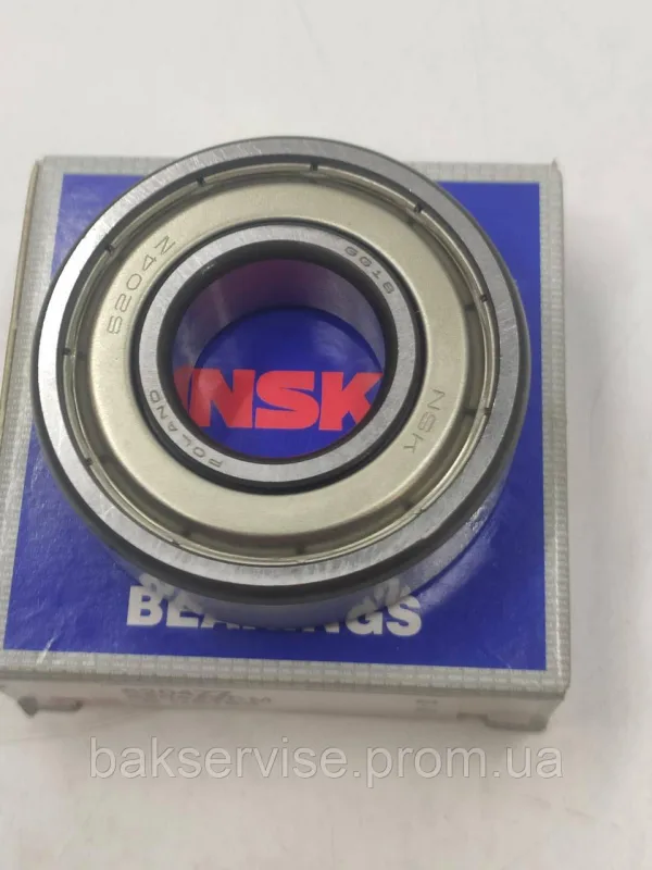 Підшипник пральної машини NSK 6204 ZZ, зображення 2