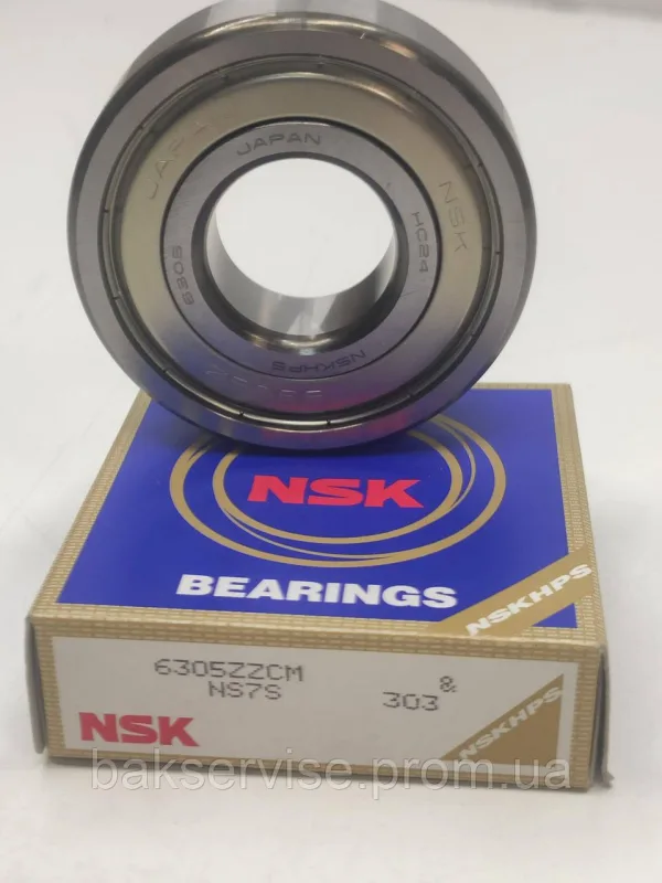 Підшипник пральної машини NSK 6305 ZZ, зображення 1