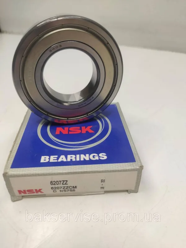 Підшипник пральної машини NSK 6207 ZZ, зображення 1
