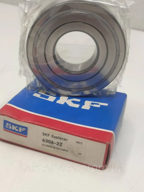 Підшипник пральної машини SKF 6306-2Z в коробці, зображення 1