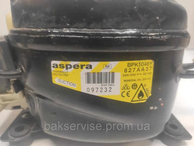 Компресор до холодильника EMBRACO ASPERA BPK1046Y R600a Б/У, изображение 2