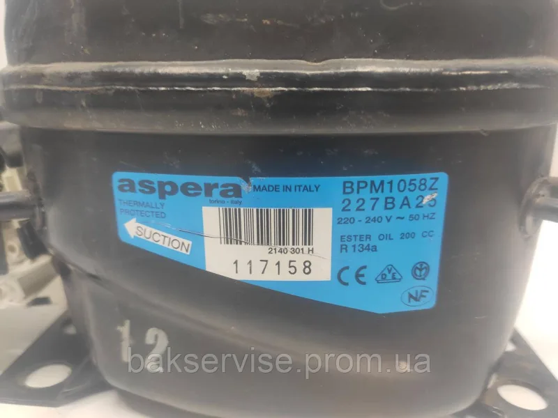 Компресор до холодильника EMBRACO ASPERA BPM1058Z R134a Б/У, изображение 4