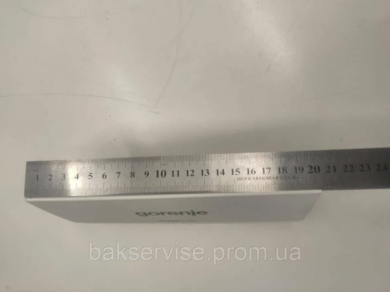 Панель (передня) порошкоприймача для пральної машини Gorenje STERILTUB 7kg Б/У, изображение 6