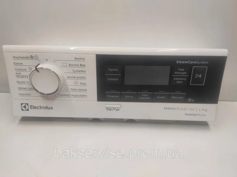 Передня панель до пральної машини ELECTROLUX PERFECTCARE 700 InverterMotor A17495801 Б/У, изображение 1
