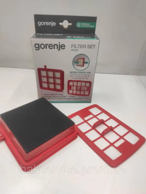 Фільтр пилососа Gorenje 466439 Original (КОМПЛЕКТ), зображення 1