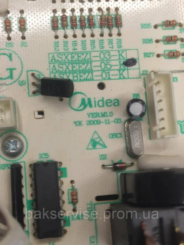 Панель управління мікрохвильовой печі Midea ASXEEZI-03-K б/у, изображение 8
