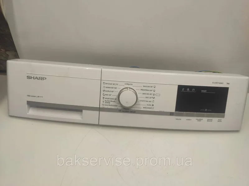 Плата упавління(модуль) з проводкою до пральної машини Sharp ES-GFB7143W3 Б/У, зображення 1