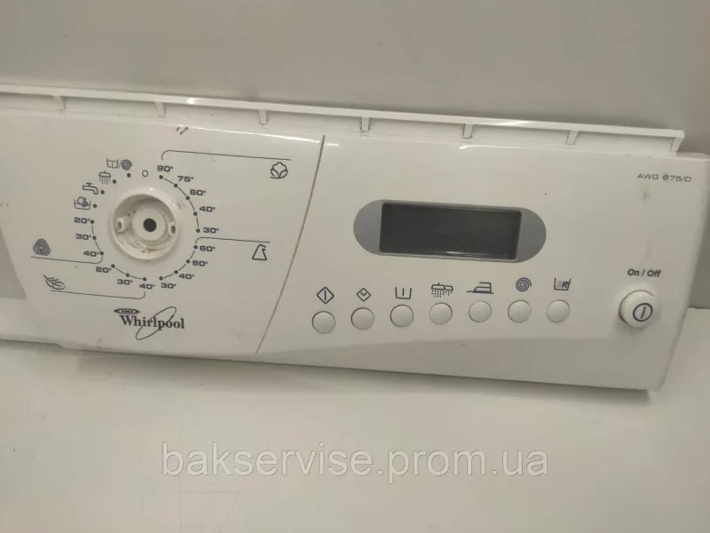 Плата упавління до пральної машини WHIRLPOOL AWG 875/D Б/У, изображение 4
