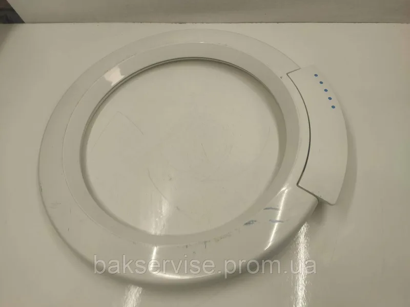 Рамка люка(без скла) до пральної машини Bosch/Siemens WM52801BY/01 без завіси Б/У, изображение 1