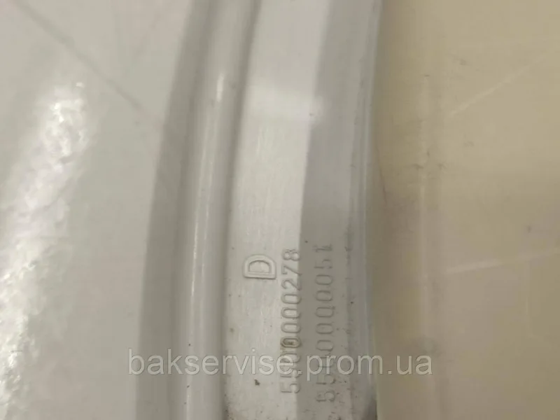 Рамка люка(без скла) до пральної машини Bosch/Siemens WM52801BY/01 без завіси Б/У, изображение 2