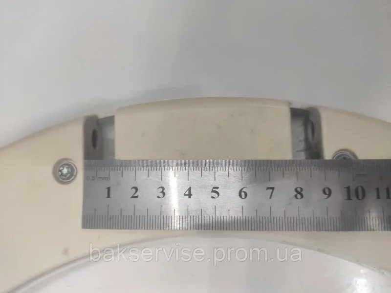 Рамка люка(без скла) до пральної машини Bosch/Siemens WM52801BY/01 без завіси Б/У, изображение 4