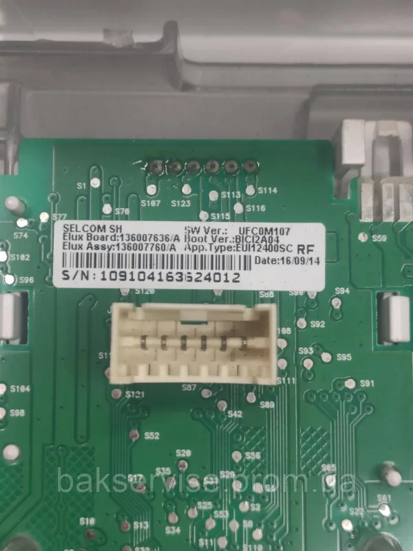 Плата упавління до пральної машини Electrolux 136007636/A Б/У, зображення 5
