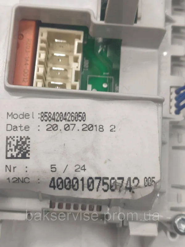 Плата упавління до пральної машини Bosch, Whirlpool W10438453/G(без плати індикації) Б/У, изображение 8