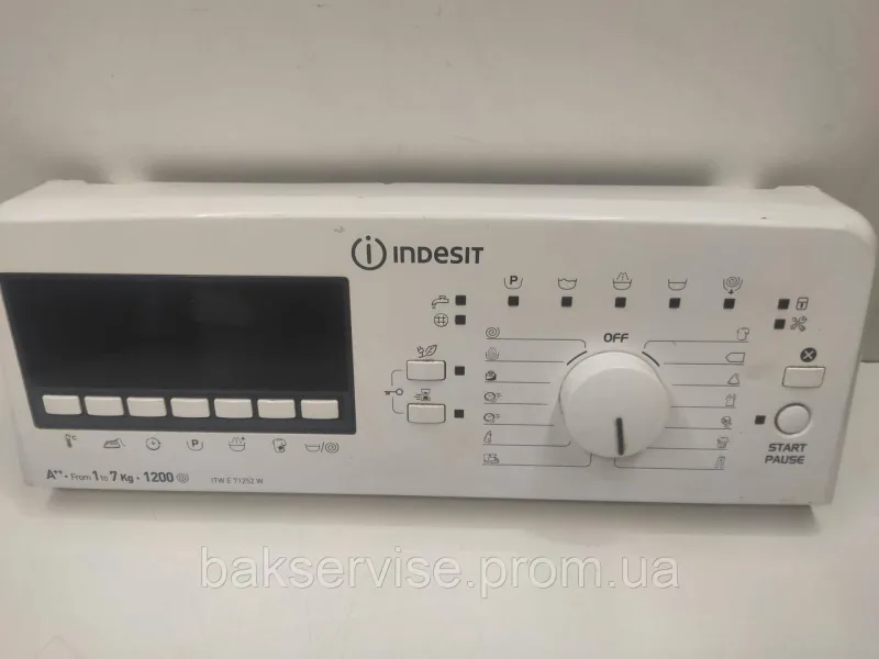 Плата упавління до пральної машини Indesit ITW E 71252 W Б/У, зображення 1
