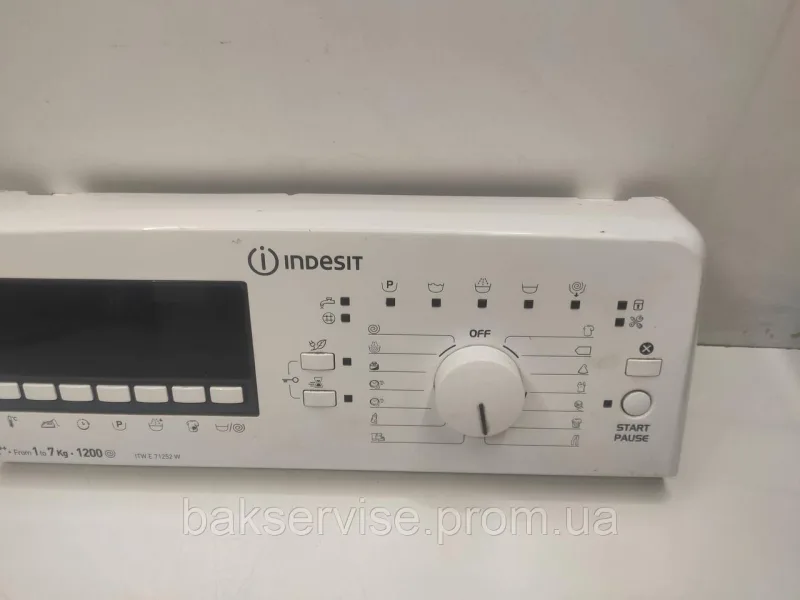 Плата упавління до пральної машини Indesit ITW E 71252 W Б/У, зображення 3