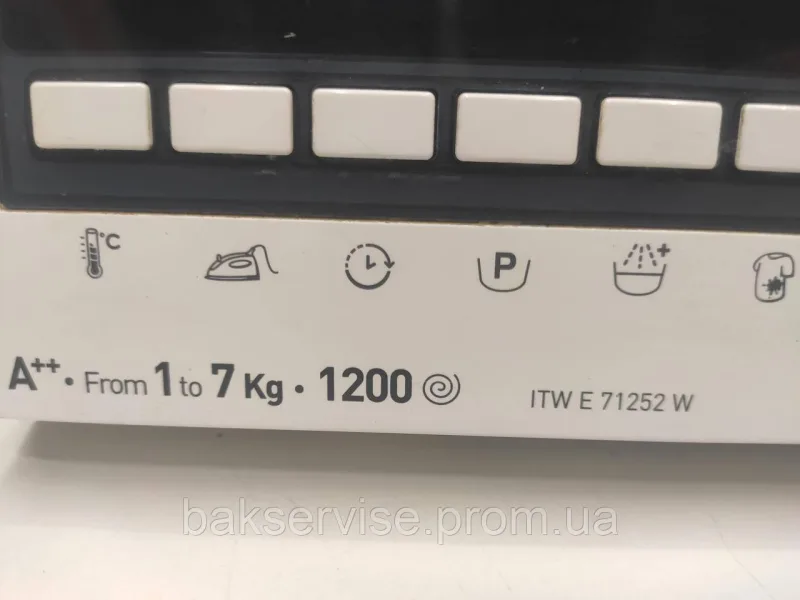 Плата упавління до пральної машини Indesit ITW E 71252 W Б/У, зображення 6