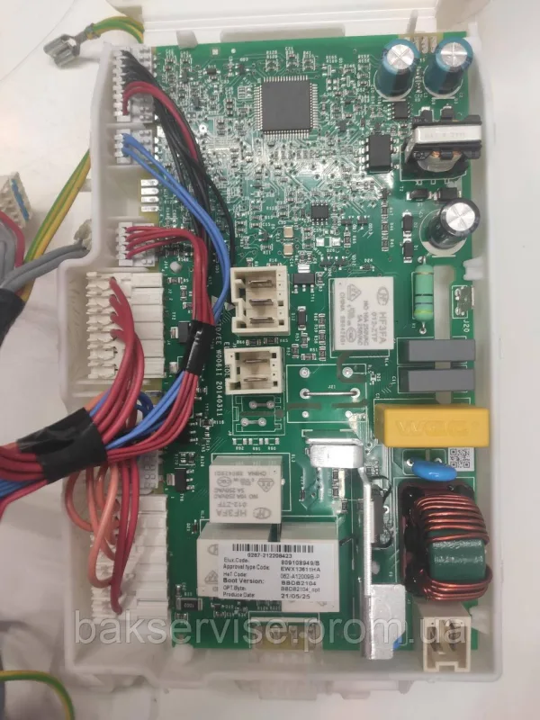 Модуль (плата управління) з проводкою до пральної машини  ELECTROLUX EW6TN14272 Б/У, зображення 8