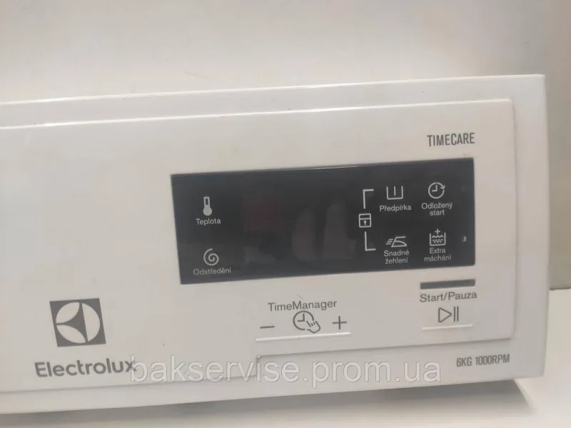 Плата упавління до пральної машини ELECTROLUX EWT1066EKW Б/У, изображение 2