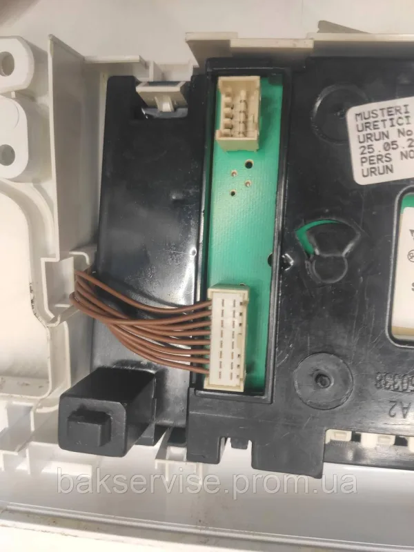 Плата упавління до пральної машини BOSCH WAB24262BY (без передньої панелі порошкоприймача) Б/У, зображення 10