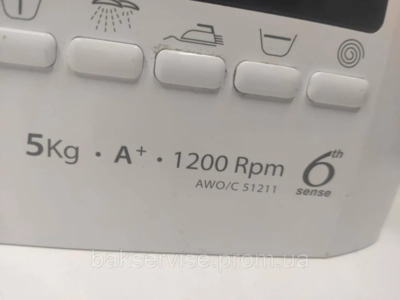 Плата упавління до пральної машини Whirlpool AWO/C 51211 Б/У, зображення 5
