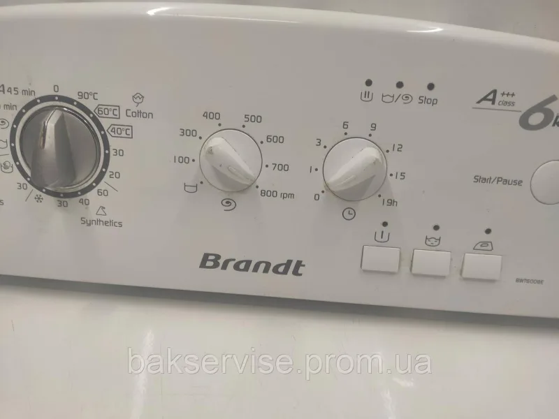 Плата упавління до пральної машини BRANDT BWT6008E Б/У, зображення 5