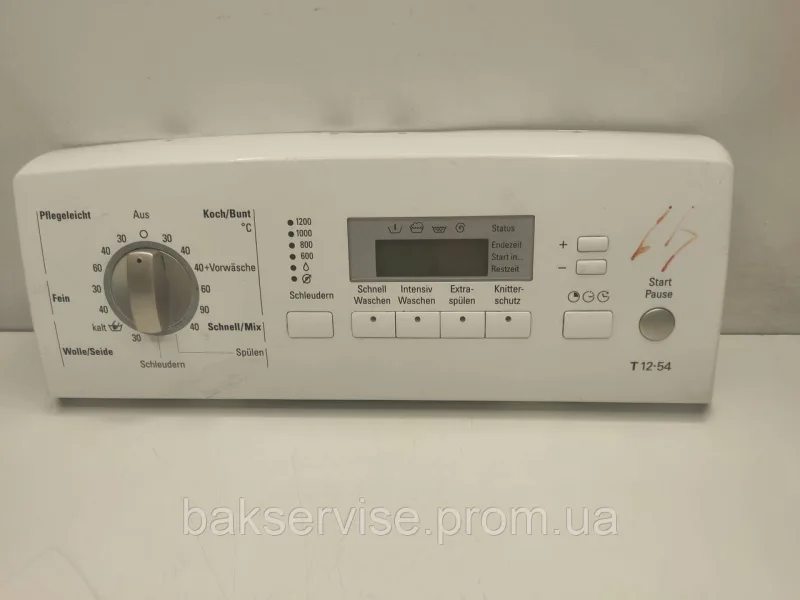 Плата упавління до пральної машини SIEMENS T12.54 WP12T540/04 Б/У, зображення 1